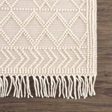 Hauteloom Leonardtown LNRD Ivory Woven/Flatwoven Cotton Rug