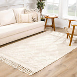 Hauteloom Leonardtown LNRD Ivory Woven/Flatwoven Cotton Rug