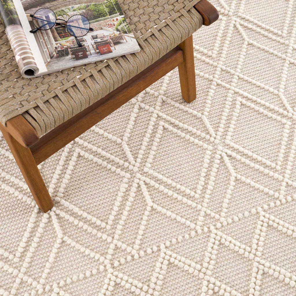Hauteloom Leonardtown LNRD Ivory Woven/Flatwoven Cotton Rug