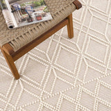 Hauteloom Leonardtown LNRD Ivory Woven/Flatwoven Cotton Rug