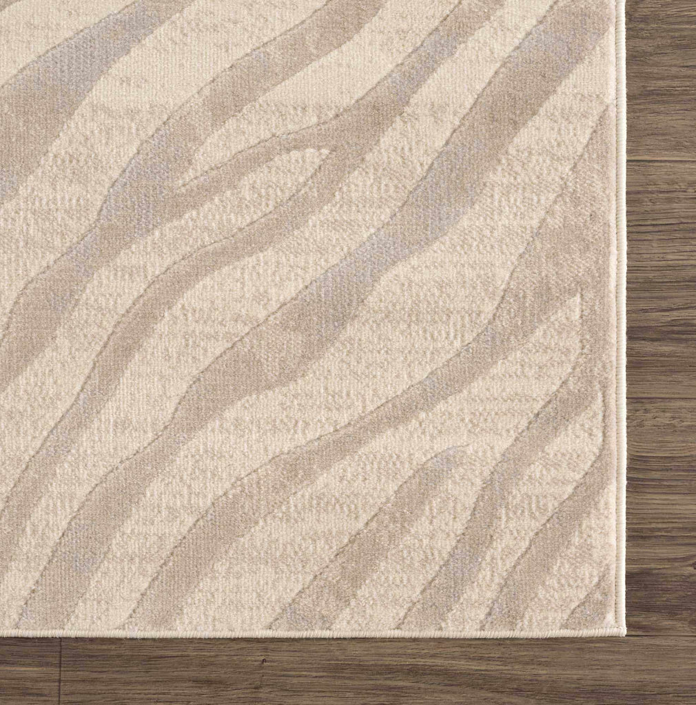 Hauteloom Manteca MNTNM Light Gray Machine Made Polypropylene Rug