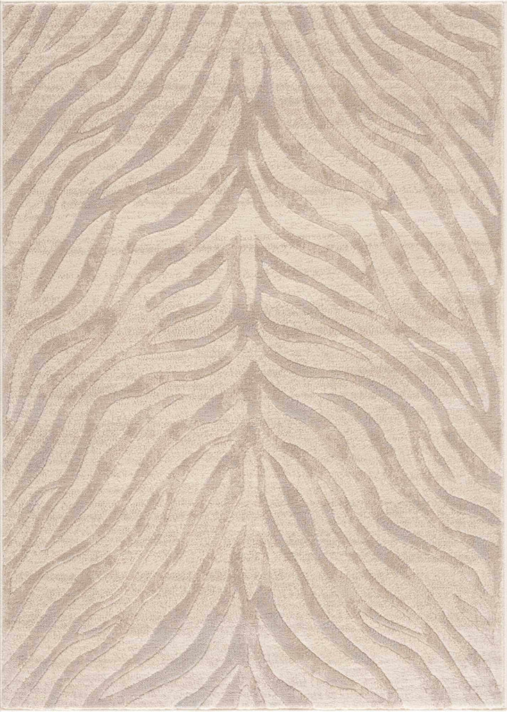 Hauteloom Manteca MNTNM Light Gray Machine Made Polypropylene Rug