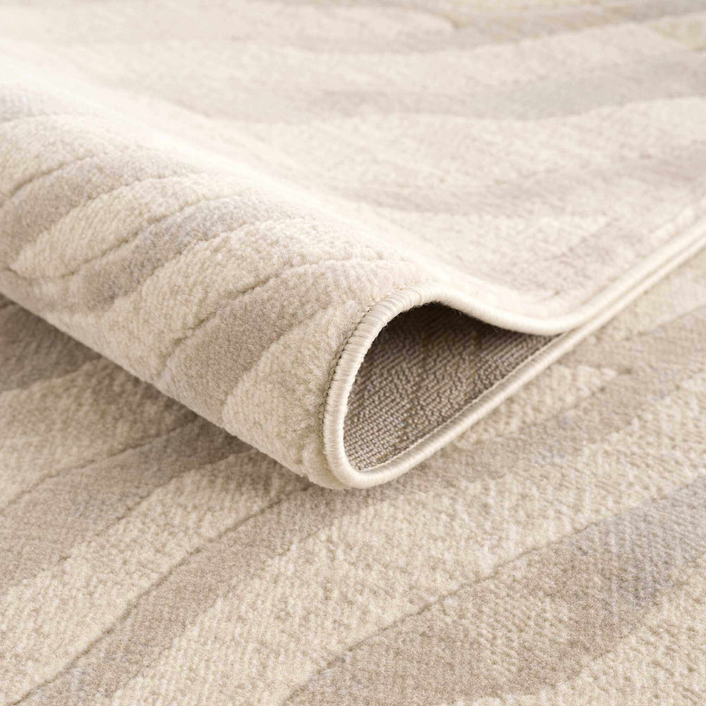 Hauteloom Manteca MNTNM Light Gray Machine Made Polypropylene Rug