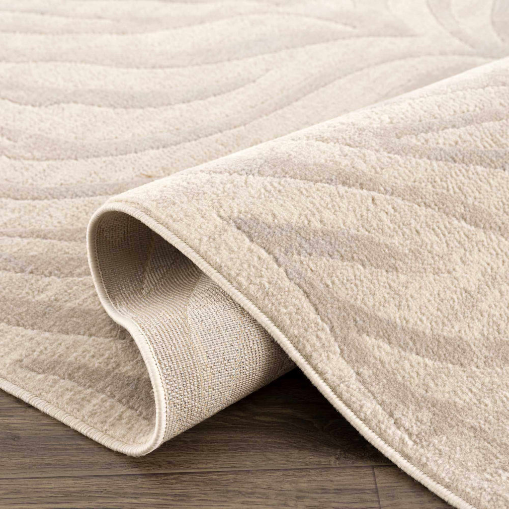 Hauteloom Manteca MNTNM Light Gray Machine Made Polypropylene Rug