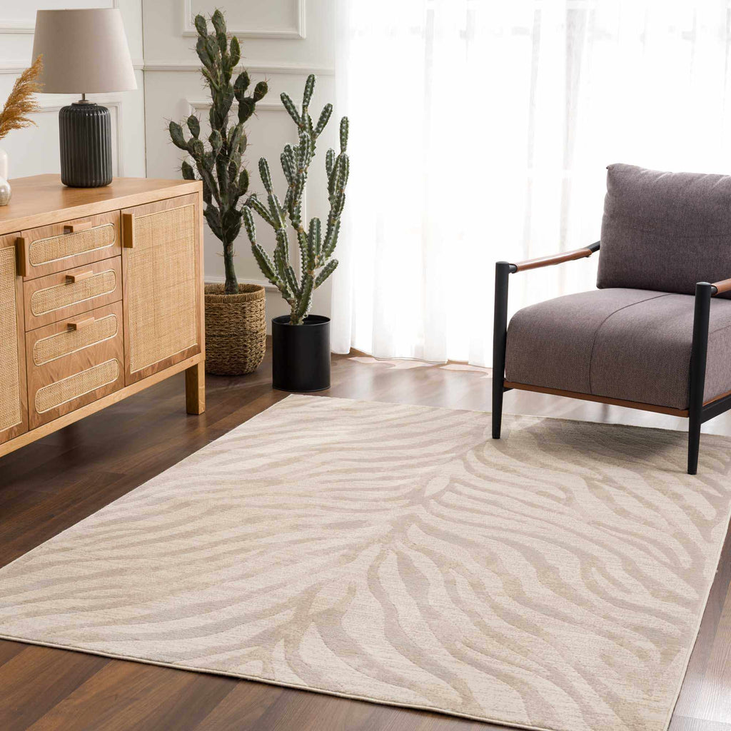 Hauteloom Manteca MNTNM Light Gray Machine Made Polypropylene Rug