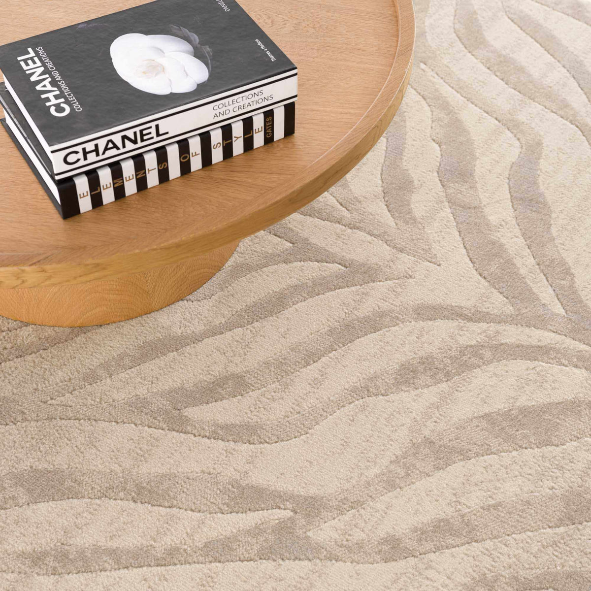 Hauteloom Manteca MNTNM Light Gray Machine Made Polypropylene Rug