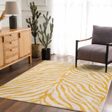 Hauteloom Terra TR Mustard Machine Made Polypropylene Rug