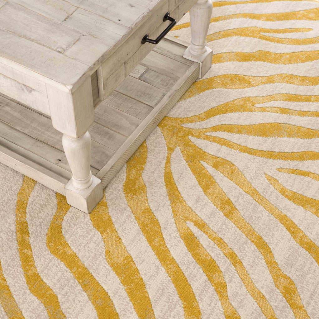 Hauteloom Terra TR Mustard Machine Made Polypropylene Rug