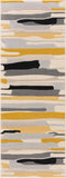 Hauteloom Means MEAN Mustard Machine Made Polypropylene Rug