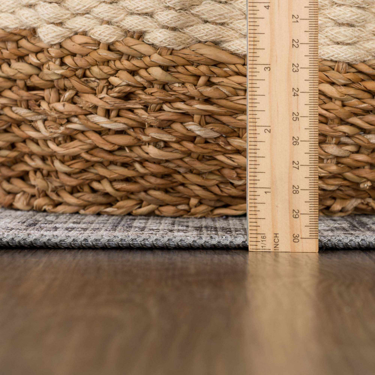 Hauteloom Ganyangan GANY Black Machine Made Chenille-Polyester Rug