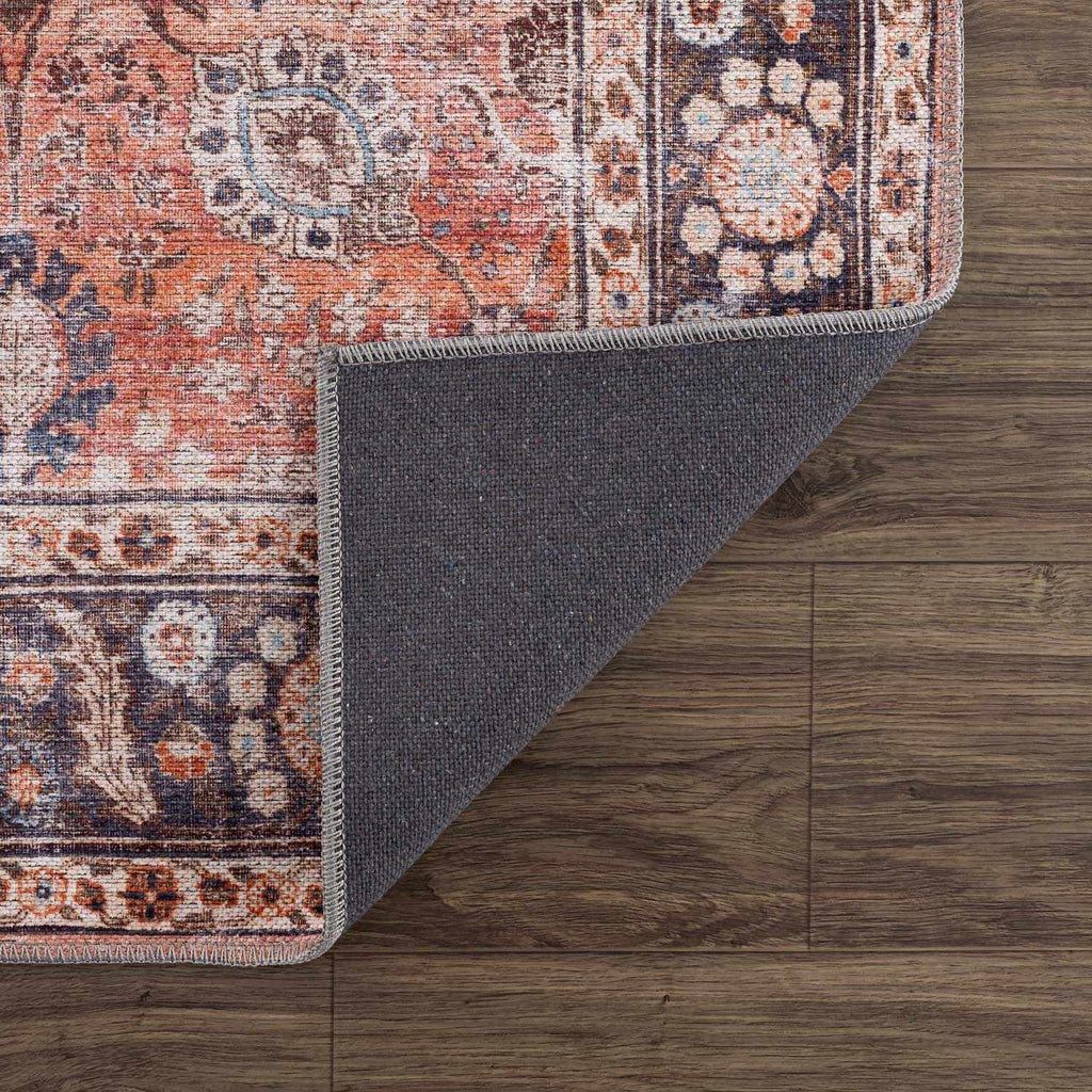 Hauteloom Watchtower WTC Black Machine Made Chenille-Polyester Rug