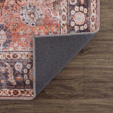 Hauteloom Watchtower WTC Black Machine Made Chenille-Polyester Rug