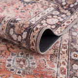 Hauteloom Watchtower WTC Black Machine Made Chenille-Polyester Rug