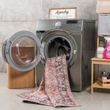 Hauteloom Watchtower WTC Black Machine Made Chenille-Polyester Rug