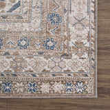 Hauteloom Baltinglass BLTN Blue Machine Made Chenille-Polyester Rug