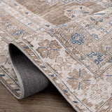 Hauteloom Baltinglass BLTN Blue Machine Made Chenille-Polyester Rug