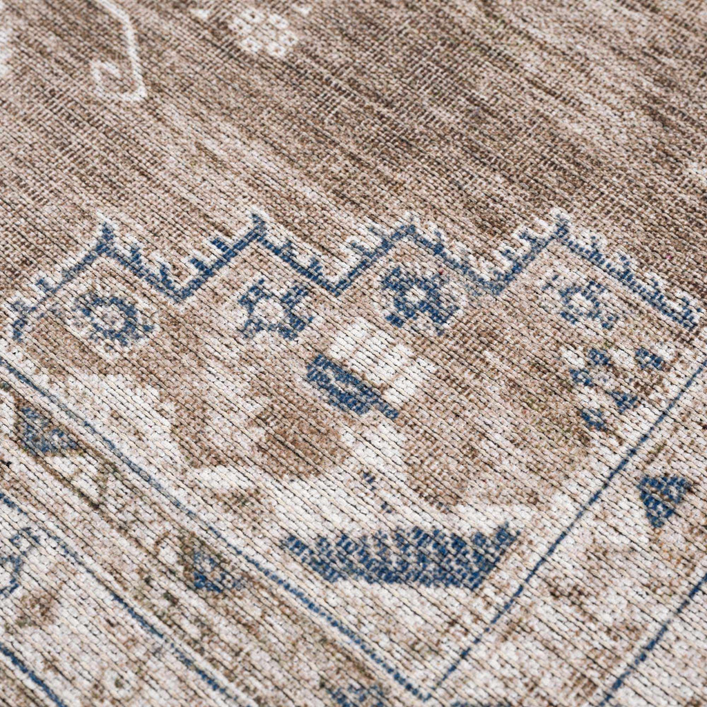 Hauteloom Baltinglass BLTN Blue Machine Made Chenille-Polyester Rug