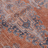 Hauteloom Taber TB Blue Machine Made Chenille-Polyester Rug