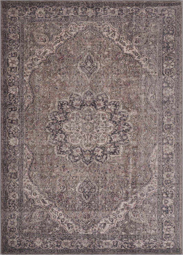 Hauteloom Greenpoint GRNPN Beige Machine Made Chenille-Polyester Rug