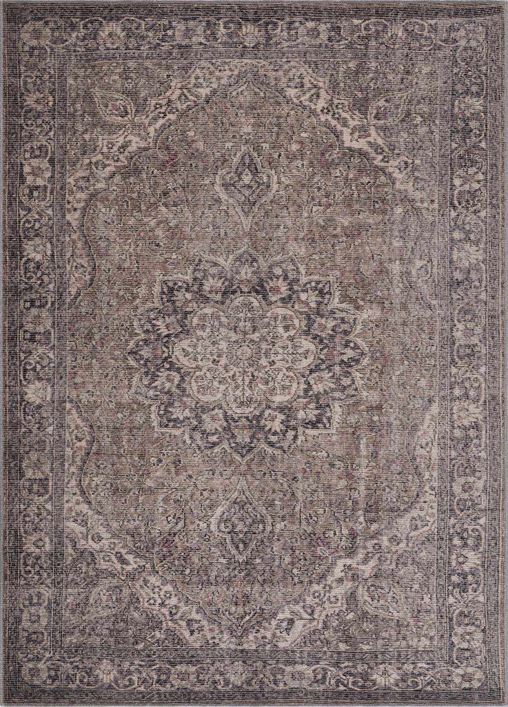 Hauteloom Greenpoint GRNPN Beige Machine Made Chenille-Polyester Rug