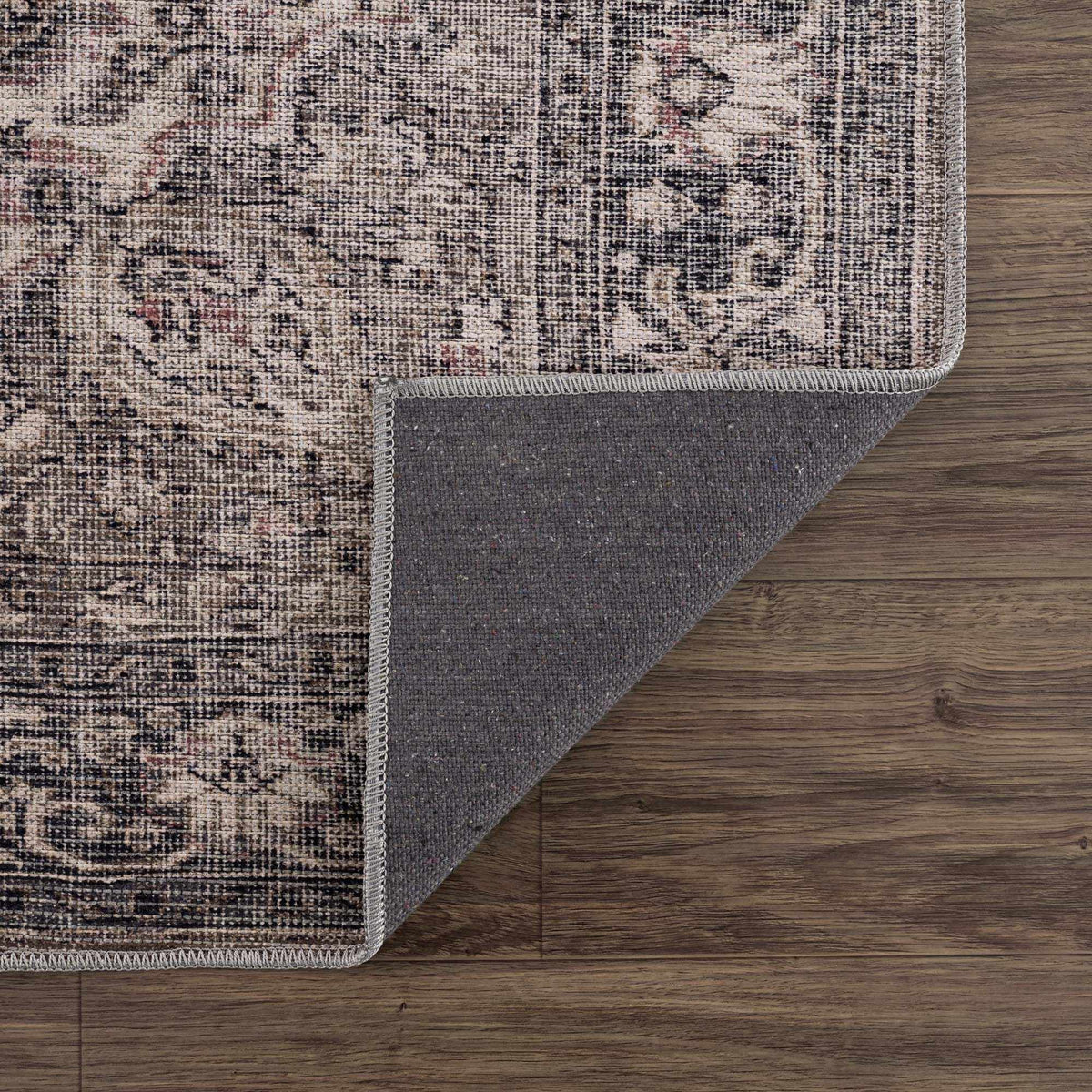 Hauteloom Greenpoint GRNPN Beige Machine Made Chenille-Polyester Rug
