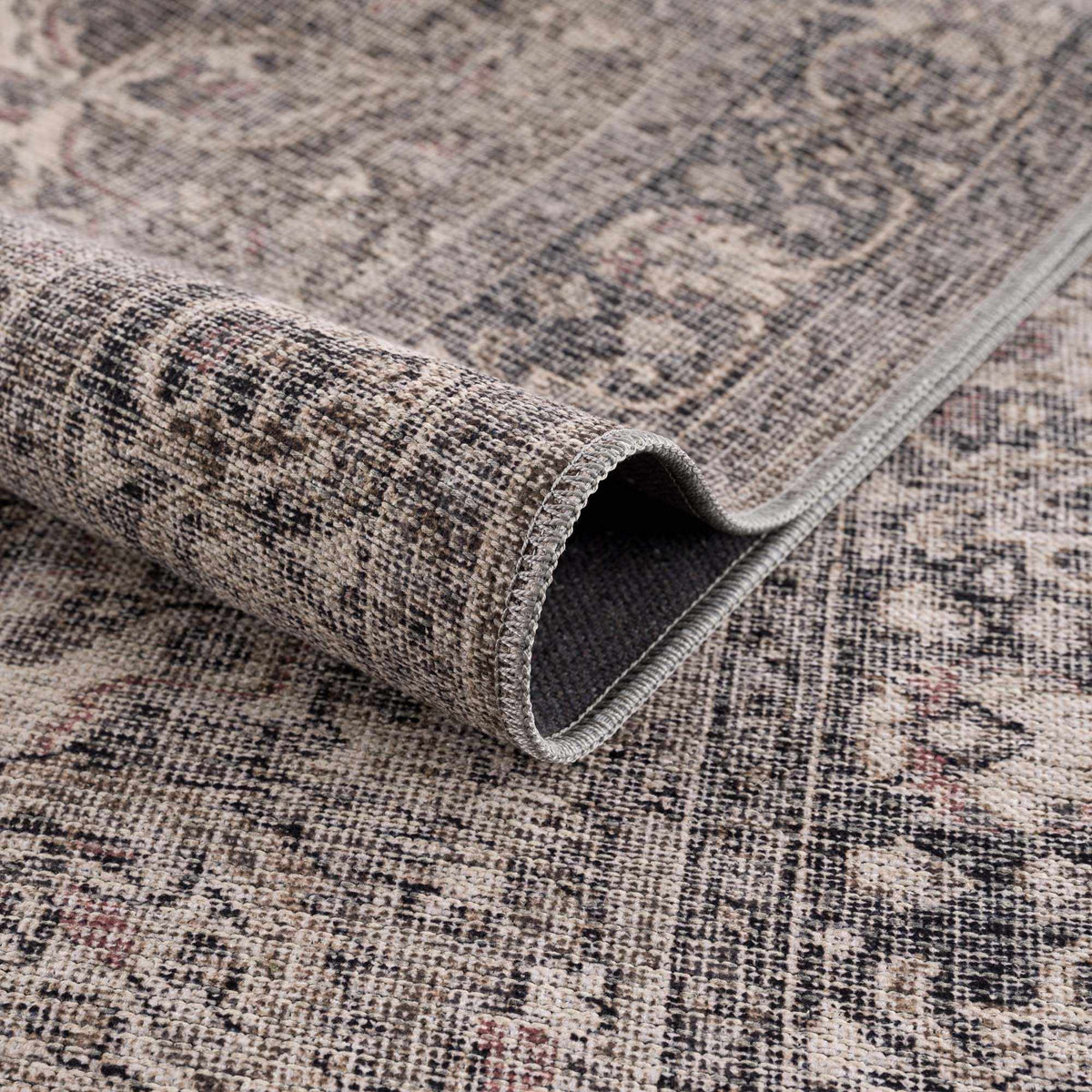 Hauteloom Greenpoint GRNPN Beige Machine Made Chenille-Polyester Rug
