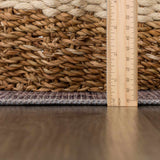 Hauteloom Greenpoint GRNPN Beige Machine Made Chenille-Polyester Rug