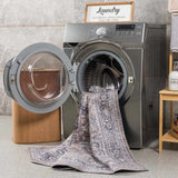 Hauteloom Abner ABN White Machine Made Chenille-Polyester Rug