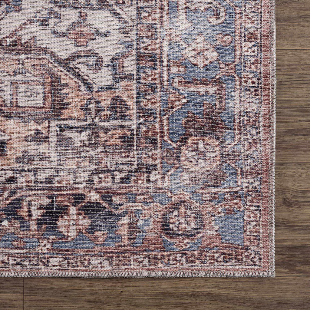 Hauteloom Limited Edition VIH Peach Machine Made Chenille-Polyester Rug
