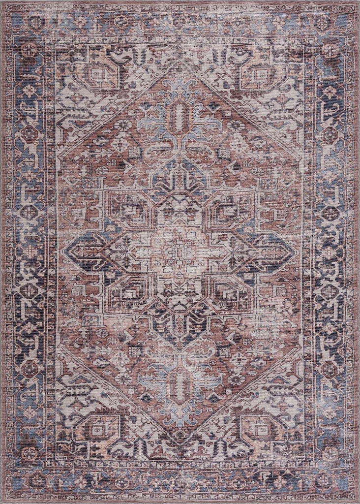 Hauteloom Limited Edition VIH Peach Machine Made Chenille-Polyester Rug