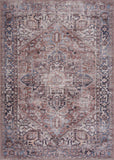 Hauteloom Limited Edition VIH Peach Machine Made Chenille-Polyester Rug