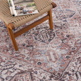 Hauteloom Limited Edition VIH Peach Machine Made Chenille-Polyester Rug