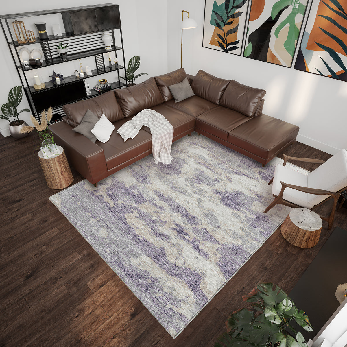 dalyn camberly cm6 lavender rug