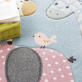 safavieh clearance carousel kids crk120k blue rug
