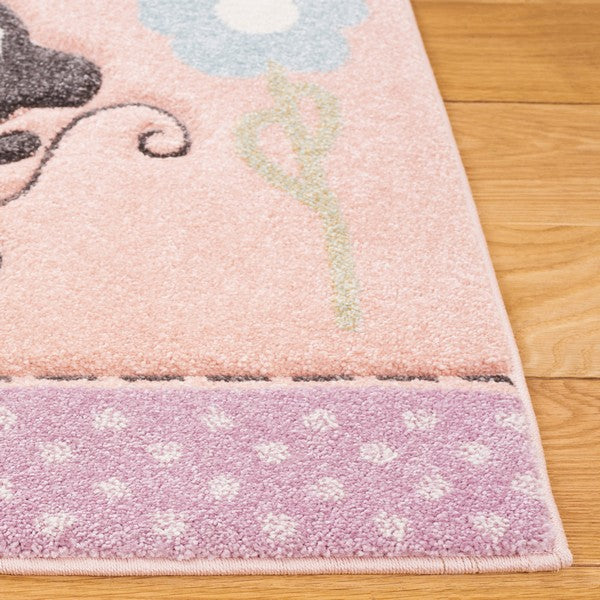 safavieh clearance carousel kids crk120u blush pink rug