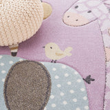 safavieh clearance carousel kids crk120v purple rug