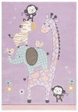 safavieh clearance carousel kids crk120v purple rug