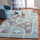 safavieh clearance carousel kids crk193f grey rug