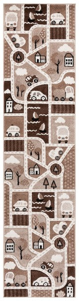 safavieh clearance carousel kids crk193t brown rug