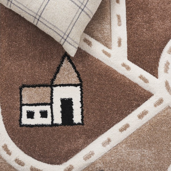 safavieh clearance carousel kids crk193t brown rug