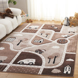 safavieh clearance carousel kids crk193t brown rug