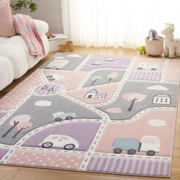 safavieh clearance carousel kids crk193u grey rug