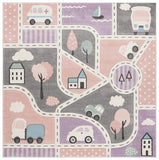 safavieh clearance carousel kids crk193u grey rug