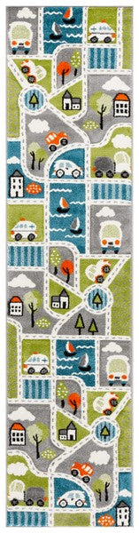 safavieh clearance carousel kids crk193y green rug