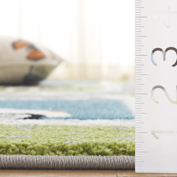 safavieh clearance carousel kids crk193y green rug