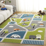 safavieh clearance carousel kids crk193y green rug