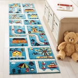 safavieh clearance carousel kids crk197m blue rug
