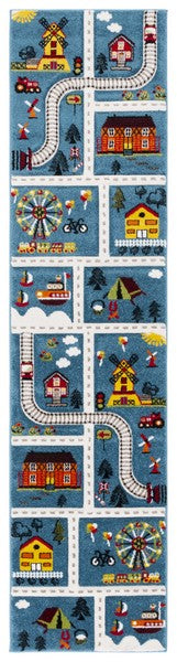safavieh clearance carousel kids crk197m blue rug