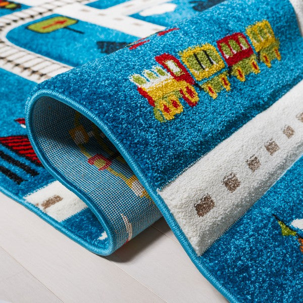 safavieh clearance carousel kids crk197m blue rug