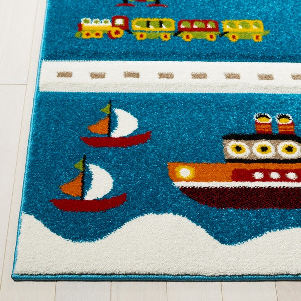 safavieh clearance carousel kids crk197m blue rug